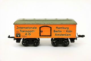 Vintage Kbn Karl Bub Internationale Transport Hamburg 17006 Tin Refrigerator Car