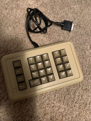 Vintage Apple Iie Computer Numeric Keypad (a2m2003) With Beige Cord,  Adapter