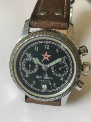 Vintage Reloj Avatior Cronograph Calibre 3133 (poljot) Junkers Ef 140 V - 1,  1945