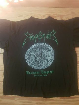 Emperor Shirt 1997 Band Xl Tour Og,  Rare Vintage Black Metal Death Bvrzvm