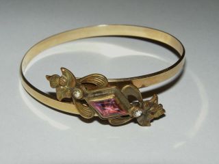 Vintage S & W.  Art Nouveau Bracelet W/ Swiveling 14k Gold? Sturdevant Whiting ?