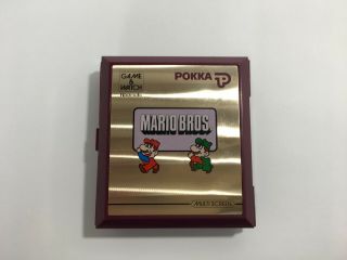 Vintages Nintendo Game & Watch - Mario Bros.  Multi Screen Pokka Limited