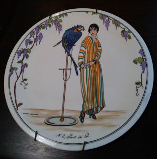 Vintage Villeroy & Boch Luxenbourg Design 1900 Art Deco Porcelain Dessert Plates 4