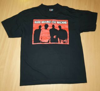 Rare Vintage 1999 Rage Against The Machine Giant T - Shirt Size Large Ships
