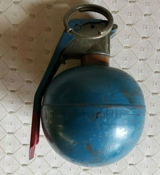 Vintage Vietnam Era Practice Ball Hand Grenade Circa 1960`s 4