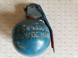 Vintage Vietnam Era Practice Ball Hand Grenade Circa 1960`s 6