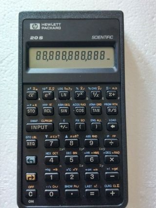 Hp 20s Vintage Scientific Calculator With Soft Case Fully Functional.