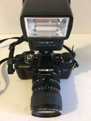 Vintage Minolta X - 700 Film Camera 55mm and Flash Not 2
