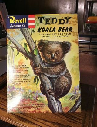 Vintage 1958 Revell Teddy The Koala Bear Model 1908 - 198 Box Rare