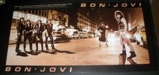 Very Rare Bon Jovi 1984 Vintage Music Record Store Debut Promo Display