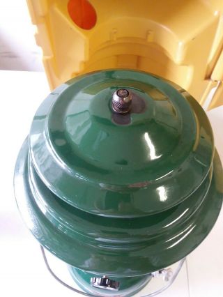 Vintage Coleman 220K Lantern with Hard Shell Carry Case Dated 2 /80 6