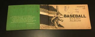 Vintage 1961 Topps Baseball Stamp Album with Mickey Mantle York Yankees 3