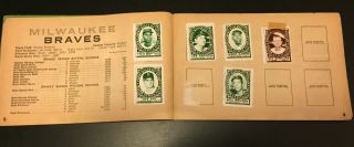 Vintage 1961 Topps Baseball Stamp Album with Mickey Mantle York Yankees 6