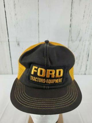 Vintage Ford Tractors Equip K Brand Snapback Mesh Trucker Hat Cap K Products Usa