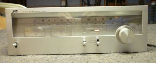 Vintage Jvc Jt - V22 Fm/am Silver Face Stereo Tuner -,  & Immaculate