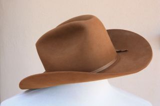 Vintage Cowboy Hat Sullivans 5x Brown Beaver Custom Made Western Wear 7 1/8