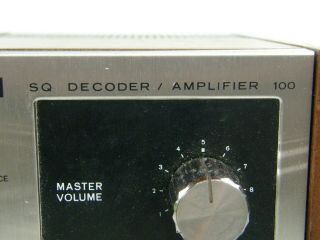 Vintage Sony SQ Decoder / Amplifier 100 SQA - 100 Tokyo Japan Wood Grain 2