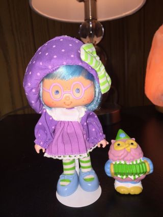 Vintage Strawberry Shortcake Doll Party Pleaser Plum Puddin And Pet Owl.