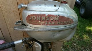 Vintage 1940s Johnson Sea Horse Outboard Motor Engine