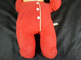 Vintage Rushton star creation Rubber Face Red Bear Plush 3