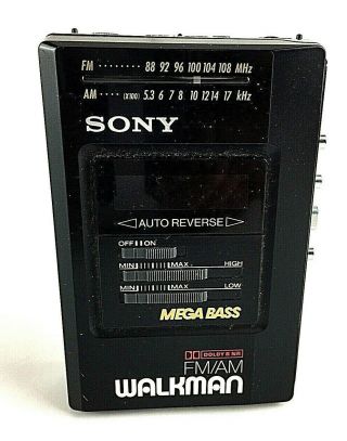Vintage 1980’s Sony Fm/am Walkman Wm - F2065 Cassette Player Drive Belt