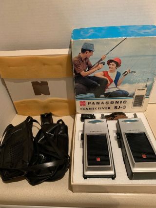 Vintage Panasonic Rj - 3 Transceiver Walkie Talkies