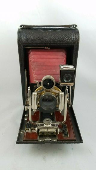 Kodak - No.  4 Folding Pocket Kodak Model A (red Billows Vintage Camera)