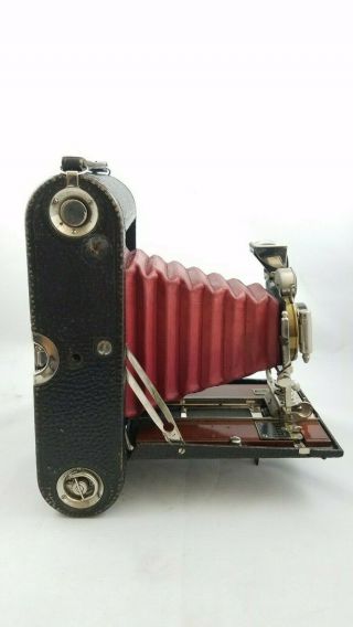 Kodak - No.  4 Folding Pocket Kodak Model A (Red Billows Vintage Camera) 5