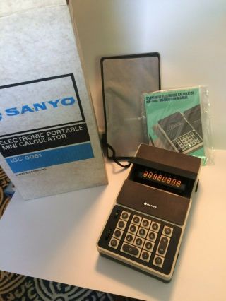 Vintage Sanyo Icc 0081 Box,  Japan,  Stuck Window Button