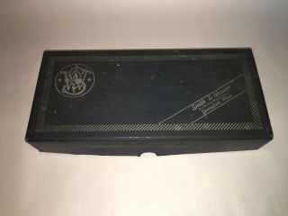 Vintage Blue Smith And Wesson S&w Box For Highway Patrolman Blue Finish Model 28