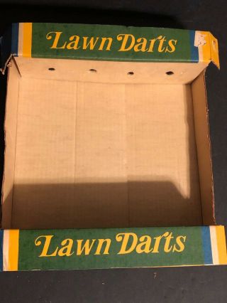 Vintage Kent Missile Game Lawn Darts Game Box Only
