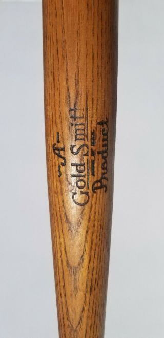 1934 - 38 Goldsmith 33 " Vtg Antique Baseball Bat Louisville Slugger Era