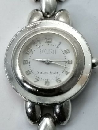 6.  5: Vintage Ecclissi Ladies Solid Sterling Silver Watch 31680 2