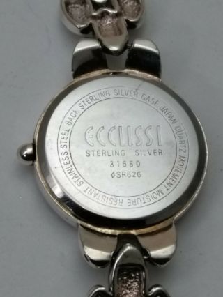 6.  5: Vintage Ecclissi Ladies Solid Sterling Silver Watch 31680 5