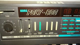 Vintage Korg Poly 800 Korg Polyphonic Analog Synthesizer -