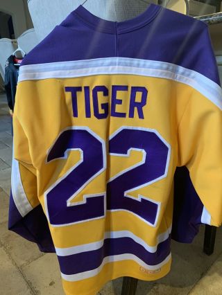 Vintage Los Angeles La Kings Hockey Jersey 22 Tiger With 20th Anniversary Patch