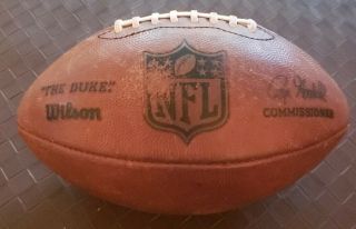 Vintage Nfl Wilson The Duke Leather Game Football Roger Goodell Made In Usa Vtg