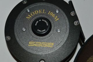 Sage Model 106M Fly Reel w.  line Made in England with WF5F line 2
