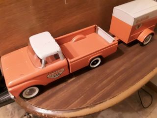 Vintage Toy Nylint Uhaul Ford Pickup Truck And Trailer In