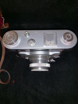 Vintage 35mm camera Futura Prontor S V Germany W/ Case 3