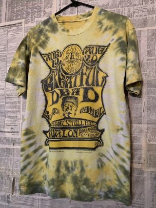 Vtg 80s Grateful Dead Frankenstein Tie Dye Rock Band T - Shirt