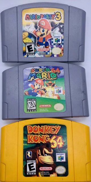 Vintage Nintendo 64 Mario Party 3,  Donkey Kong,  Mario Games