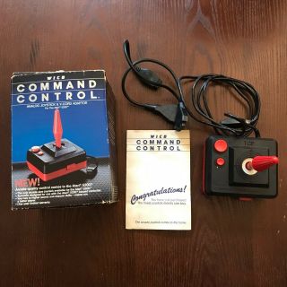 Vtg 1983 Wico Command Control Analog Joystick Atari 5200 Y - Cord Adaptor 50 - 1043