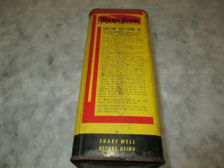 Vintage Magic Foam Upholstery Cleaner Gallon Can with DEVIL / GENIE advertising 5