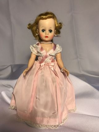 Lovely Vintage Madame Alexander Cissette Doll Tagged Pink Gown,  Chemise
