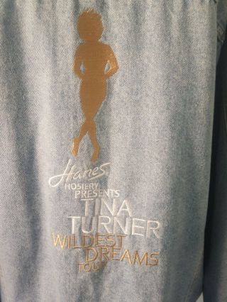Vintage Tina Turner Wildest Dreams Tour Denim Jacket XL 1996 - 1997 2