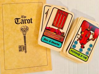 Vintage 1972 Hoi Polloi - THE TAROT - Complete Deck w/ 80 Cards,  Booklet & Box 3