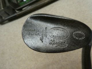 Vintage Hickory Maxwell Flanged Niblick Sw C1 Old Golf Antique Memorabilia