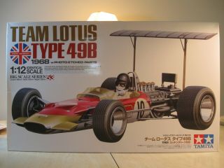 Vintage Tamiya 1/12 Team Lotus Type 49b 1968 W/photoetched Parts 12053