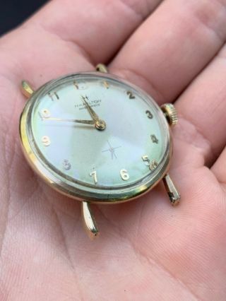 Vintage Men ' s Hamilton Masterpiece watch 10k gold filled 2